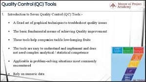 7 Qc Tools For Successful Six Sigma Projects