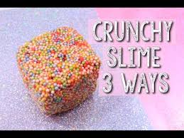 If necessary, add in additional liquid starch, one tablespoon at a time. 3 Ways To Make Crunchy Slime Easy Crunchy Slime Recipes Youtube