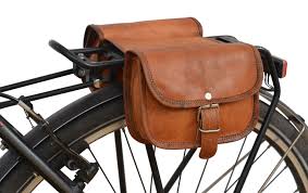 Sabine S Rahmentasche Gepacktragertasche Doppelpacktasche Fahrradtasche Ledertasche Vintage Braun Leder Gusti Leder Leder Fahrrad Leder