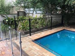 Frameless Glass Pool Fencing Installation In Brisbane Aluminum Pool Fence Glass Pool Fencing Pool