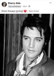 This happened in 1973. I was sitting in the den at Graceland, watching TV,  when suddenly I felt a presence behind me. I turned around and saw Elvis  standing there. When we