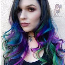 Multi Colored Hair Ombre Blue Green Purple Hair Mermaid Hair Color Mermaid Hair Purple Ombre Hair