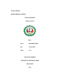 Daun kecubung nama tanaman asal : Daun Kecubung Muhamad Amir 12 201 0266