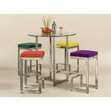 Whether creating a cozy kitchen, or a spot for guest to settle in near the kitchen, the avery multipurpose bar table set is sure to be a brilliant touch. Counter Height Table Set Glass Contemporary Pub Table Set By Johnston Casuals