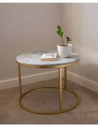 Living rooms without coffee tables; Marble Coffee Table 60x60x45 Sue Ryder Shop