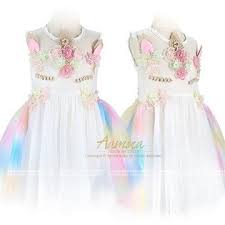 Unicorn Baby Girls Dress Chiffon Baby Girls Unicorn Dress Wedding Party Formal Baby Girl Dress 2018 Unicorn Dress Kids Girls Dresses Summer Unicorn Dress
