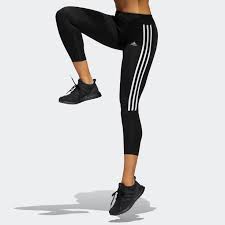 Calça Legging Running 3-Stripes - Preto adidas | adidas Brasil