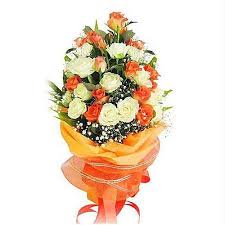 We hope you enjoy our growing collection of hd images to use as a background or home screen for please contact us if you want to publish a beautiful pastel flowers wallpaper on our site. Send Beautiful Bouquet Of White N Orange Roses Flower Online Free Delivery Gift Jaipur