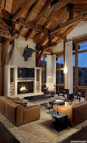 Maybe you would like to learn more about one of these? Pin By Reed Newcomer On Design Mountain Home Interiors Modern Lodge Modern Farmhouse Living Room Decor