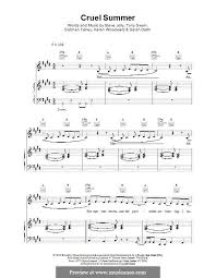 Cruel Summer By K Woodward S Dallin S Fahey S Jolley T Swain On Musicaneo Cruel Bananarama Ace Of Base