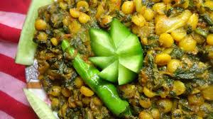 Palak Chana Dal Recipe In Hindi English Youtube