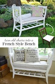 The bench press arch refers to a person arching the upper and lower back to create a separation between the bench and their back. How To Make A French Styled Bench From Old Chairs