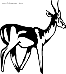 Today we will be coloring this cute gazelle below, grab your coloring pencils, and let's add some colors and have a blast. Gazelle Color Page
