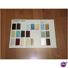 1969 Buick Color Chip Chart On Ebid United States 63670230