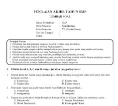 Maybe you would like to learn more about one of these? Soal Pat Seni Budaya Kelas 7 Dan Jawabannya Panduandapodik Id