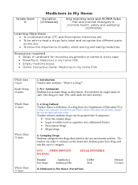 To make the learning process much easier, you can start with learning how the body is affected by administrating different sets of drugs such as increased heart rate, slower heart rate, increase urination, lower blood sugar level, etc. Week 6 Drugs Lesson Plan Over The Counter Drug Pharmaceutical Drug