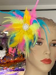 Multicolor Colors Thick Feather Tail Fan Tail Back Cover Feather Bustle Boa  Feather COSTUME SHOWGIRL BURLESQUE Kevin the Bird Movie Up