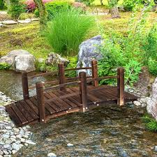 Hinkle Garden Pathway Bridge Backyard Bridges Backyard Landscaping Garden Bridge