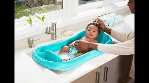 The sure comfort® newborn to toddler tub with infant sling grows with your child through three stages. The First Years Sure Comfort Deluxe Newborn To Toddler Tub Teal Baby Shark Youtube