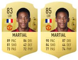 Anthony martial fifa 21 has 4 skill moves and 4 weak foot, he is. Fifa 19 Ultimate Team Ratings Winter Refresh The Manchester United Players Set For An Upgrade Manchester Evening News
