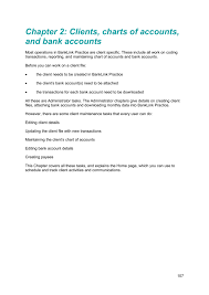 Chapter 2 Clients Charts Of Accounts And Bank Accounts