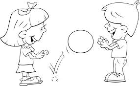 Niños que van al colegio. Dibujo Para Pintar De Ninos Jugando Novocom Top
