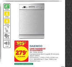 Maybe you would like to learn more about one of these? Offre Lave Vaisselle 13 Couverts Daewoo Chez Hyper U
