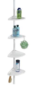 Compact Weiss Teleskop Eckregal Aus Kunststoff Regal Duschregale Badregale