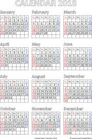 With 12 monthly calendars, you can fast make an annual calendar of 12 pages. Us 2018 Calendar Pdf Free Printable Pdf