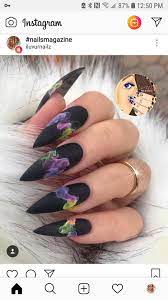 Black And Rainbow Smoke Luxury Nails Rainbow Nails Beauty Nails