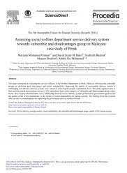 Department of social welfare malaysia putrajaya. Assessing Social Welfare Department Service Delivery System Towards Vulnerable And Disadvantages Group In Malaysia Case Study Of Perak Socialprotection Org