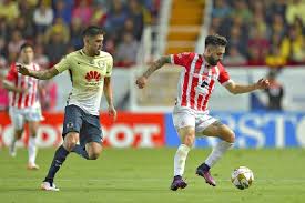 Rodrigo aguirre (necaxa) header from the centre of the box misses to the left. W4trhmpgzfqhhm