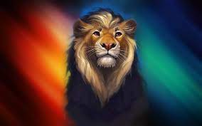 Lion Artwork Digital Art Colorful Animals Animal Themes Hd Wallpaper In 2021 Lion Artwork Lion Wallpaper Digital Art