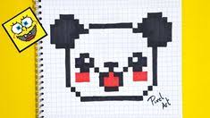 Image Pixel Art De Anais Wallet Du Tableau 1er Pixel Pixel Art Facile Comment Dessiner Un Panda
