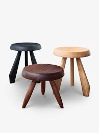 charlotte perriand tabouret meribel stool in walnut by cassina wooden stool designs charlotte perriand wood stool