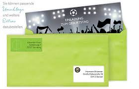 Einladungskarten 30 Geburtstag Fussballticket