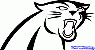 Black silhouette leopard pattern seamless pink vector. Carolina Panthers Coloring Page Coloring Home