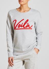 Shop women's pullover sweaters and see our entire collection of women's pullovers and more. Voila Slogan Sweatshirt From Matalan On 21 Buttons
