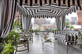Black And White Patio Furniture Ideas Fantastic And Foolproof Ways To Decorate With Stripes Outdoor Curtains Outdoor Curtains For Patio White Patio Furniture