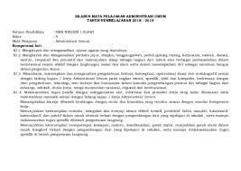 Sebagai sebuah referensi bagi bapak dan ibu yang pada saat ini sedang mencari dan membutuhkan buku maka admin akan membagikan secara lengkap download buku kurikulum 2013 revisi 2017 jenjang sma ma smk kelas 10 11 12 semester 1 dan 2 pada artikel ini, dengan tujuan semoga dengan adanya buku. Doc Silabus Adm Umum Arma Setyo Nugrahani Academia Edu
