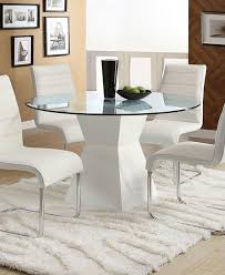 Select from round, oval, rectangular, and extension dining tables; Mauna Round White Dining Table By Furniture Of America Furniturepick
