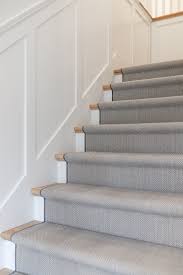 Wool Herringbone Stair Runner Home Stairs Design Stair Runner Carpet Stair Paneling