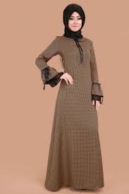 Sonbahar Kis Kazayagi Desen Volan Kol Elbise Hardal Urun Kodu Brn81475 99 90 Tl Basortusu Modasi Musluman Modasi Abaya Tarzi