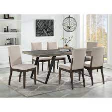 Aspen 4 center to center bar pull. Coast To Coast Imports Aspen Court Contemporary 7 Piece Dining Table And Side Chair Set Zak S Home Dining 7 Or More Piece Sets