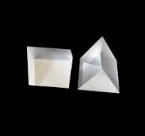Prisma de cristal de cuarzo bk7, Prisma de dispersión de vidrio óptico,  prisma triangular equilátero