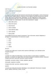Corsi di laurea triennale e magistrale in scienze dell'alimentazione e della nutrizione umana. Nozioni Appunti Di Alimentazione