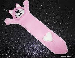 Pembe Kreasyon Pembe Kedili Kece Kitap Ayraci Kece Kitap Ayraci Pembe