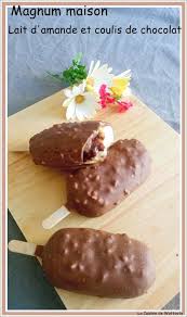 Rien De Meilleurs De Les Magnum Maison Cette Fois Une Creme Glacee Au Lait D Amande Avec Un Coulis De Chocola Lait D Amande Recette Glace Sucette Glacee Saine