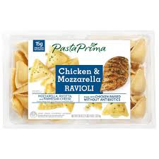 Add drained pasta and sauce to the large pan containing the chicken and chorizo and mix well. Pasta Prima Grilled Chicken And Mozzarella Ravioli 18 Oz Instacart