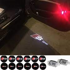 Led Door Warning Light With For Audi Logo Projector For Audi A6 C5 A4 B6 B8 80 A1 A8 Tt Q7 Q5 Q3 A3 A5 A7 R8 Rs S Line S3 S4